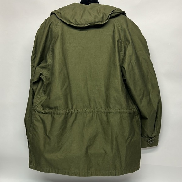 Men's Green Military Style Jacket Vtg 60's Vietnam War US Army Sateen Jacket - Picture 6 of 9